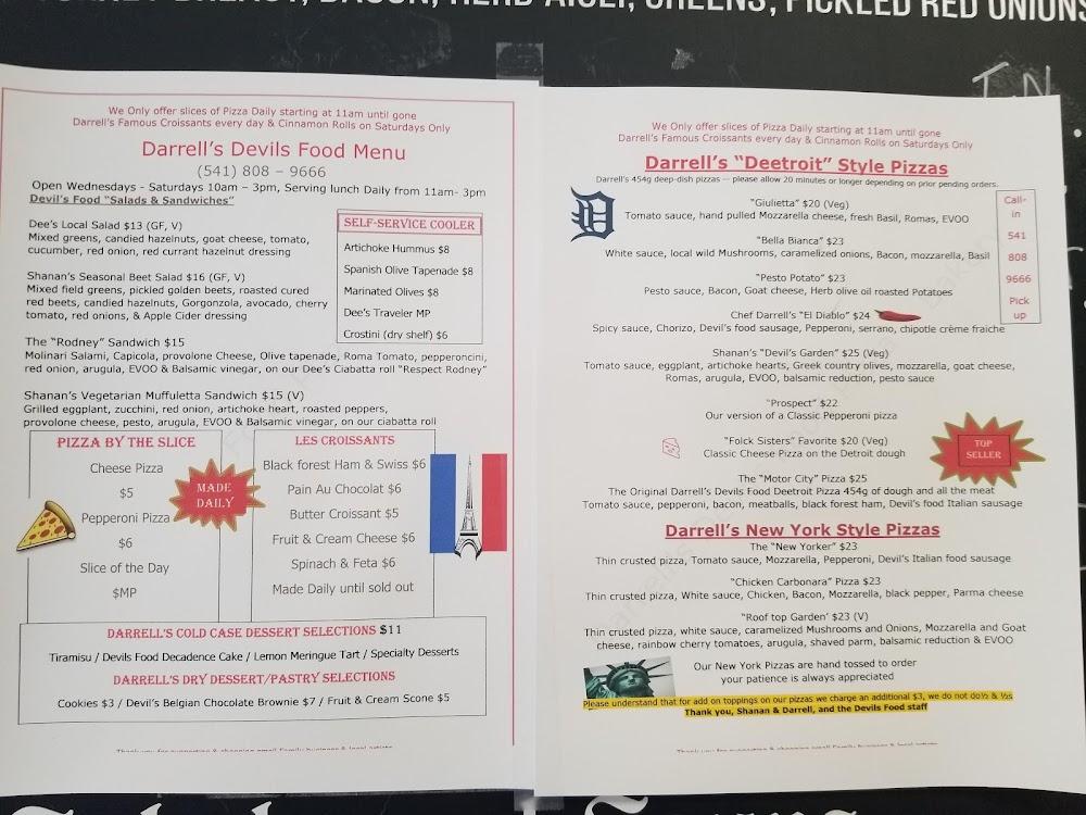 Darrell's Devils Food Llc Menu image 1